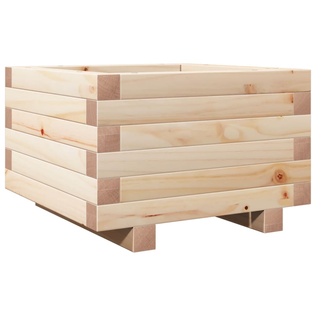 vidaXL Ζαρντινιέρα Κήπου 40x40x26,5 εκ από Μασίφ Ξύλο Πεύκου - Image 2