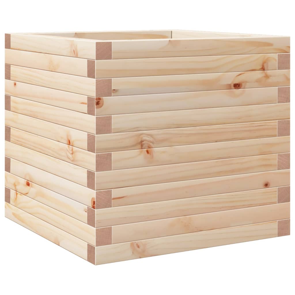 vidaXL Ζαρντινιέρα 50x50x46 εκ. από Μασίφ Ξύλο Πεύκου - Image 2