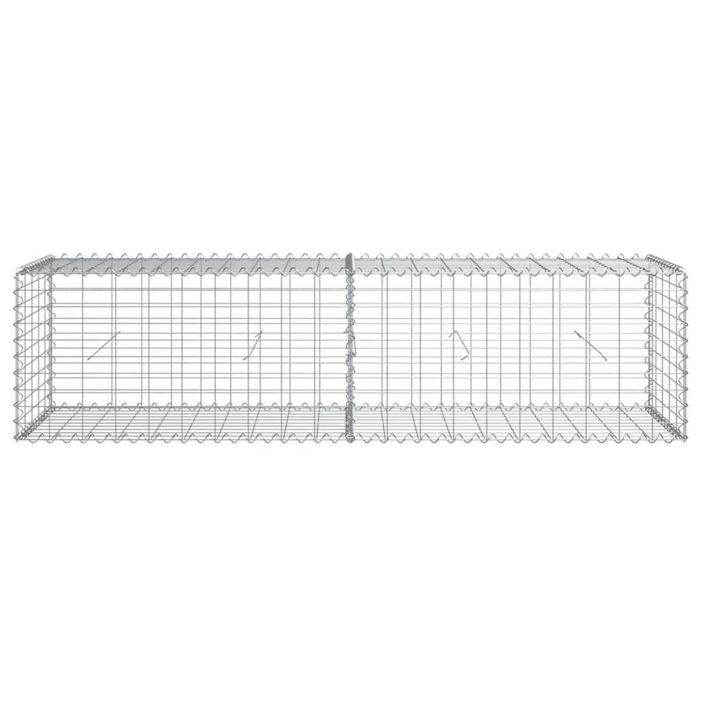 vidaXL Συρματοκιβώτιο με Κάλυμμα 200x50x50 εκ. από Γαλβανισμένο Χάλυβα - Image 3