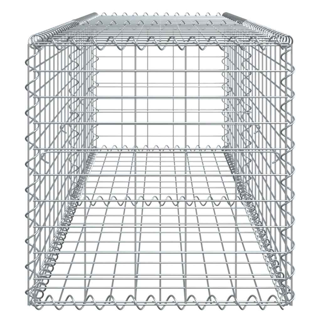 vidaXL Συρματοκιβώτιο με Κάλυμμα 200x50x50 εκ. από Γαλβανισμένο Χάλυβα - Image 4