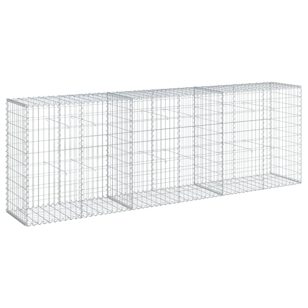 vidaXL Συρματοκιβώτιο με Κάλυμμα 300x50x100εκ. από Γαλβανισμένο Χάλυβα - Image 2