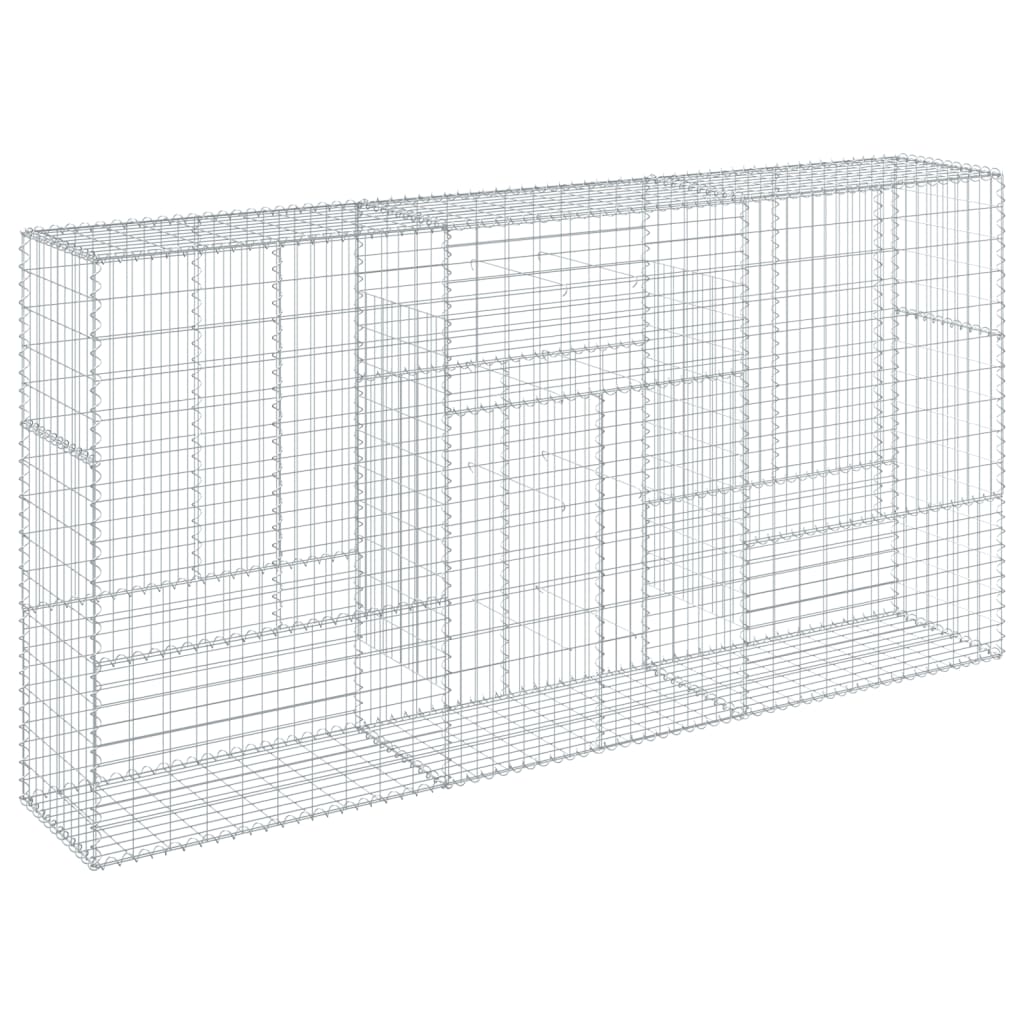 vidaXL Συρματοκιβώτιο με Κάλυμμα 300x50x150εκ. από Γαλβανισμένο Χάλυβα - Image 5