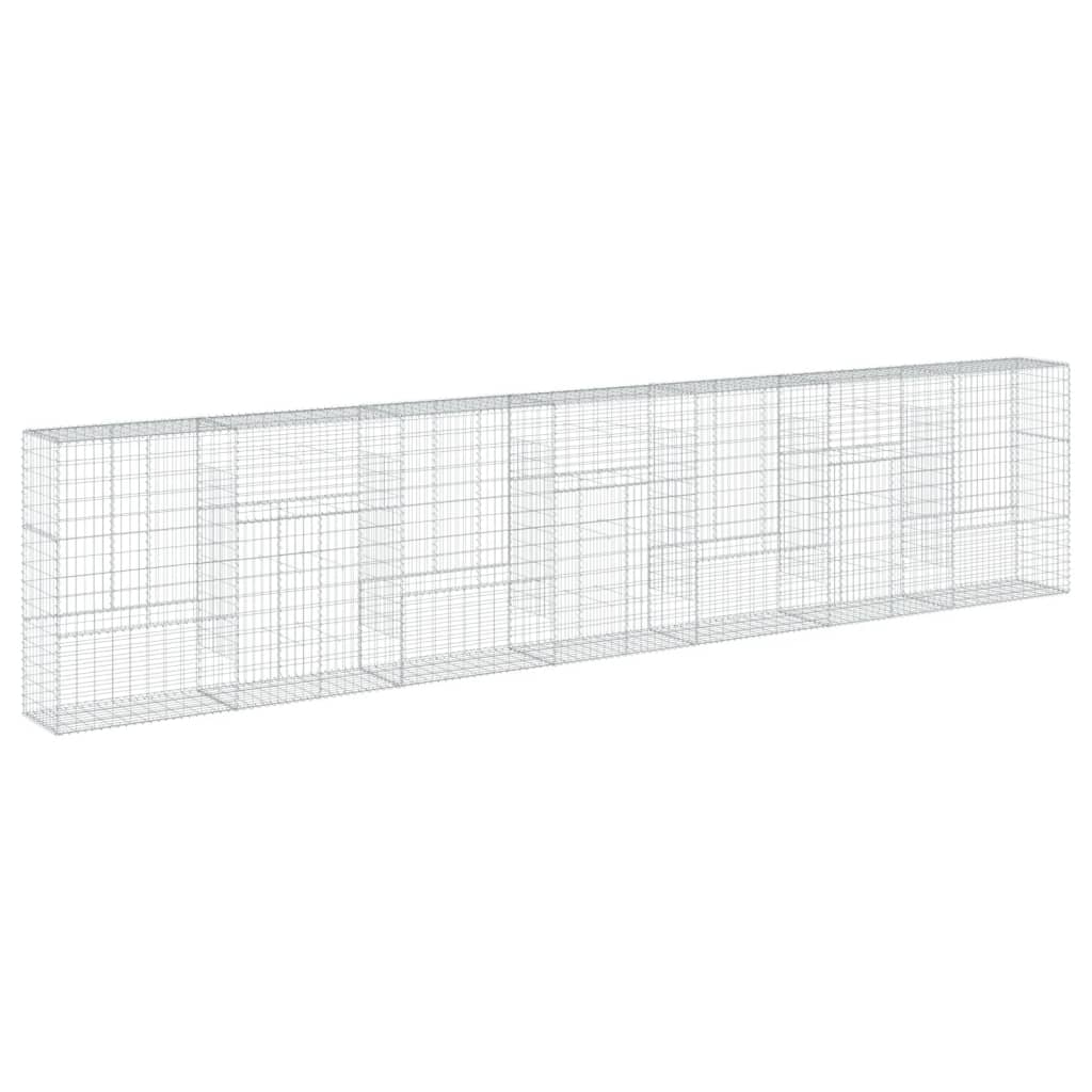 vidaXL Συρματοκιβώτιο με Κάλυμμα 700x50x150εκ. από Γαλβανισμένο Χάλυβα - Image 5