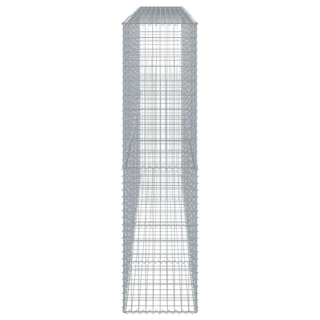 vidaXL Συρματοκιβώτιο με Κάλυμμα 400x50x200εκ. από Γαλβανισμένο Χάλυβα - Image 4