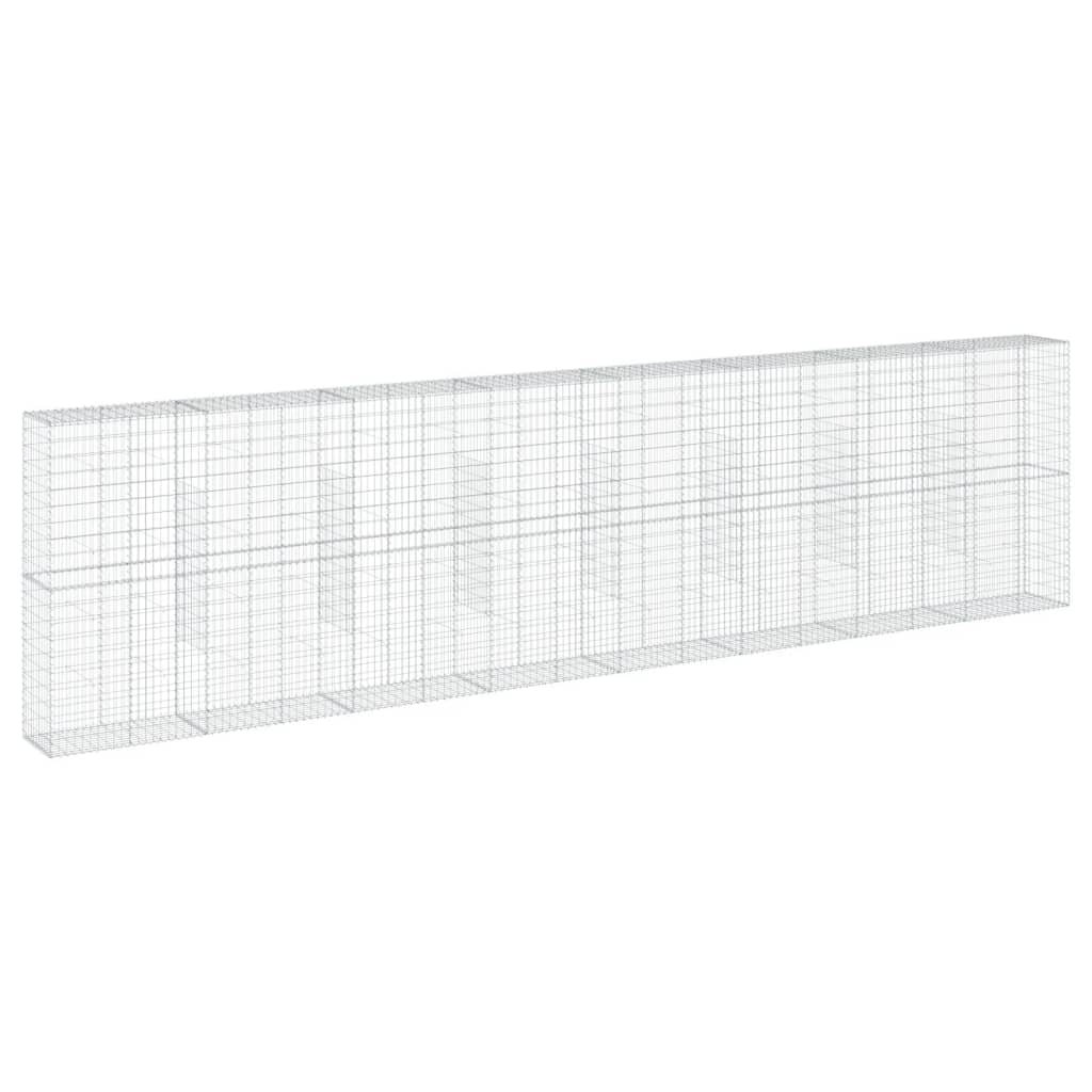 vidaXL Συρματοκιβώτιο με Κάλυμμα 800x50x200εκ. από Γαλβανισμένο Χάλυβα - Image 2