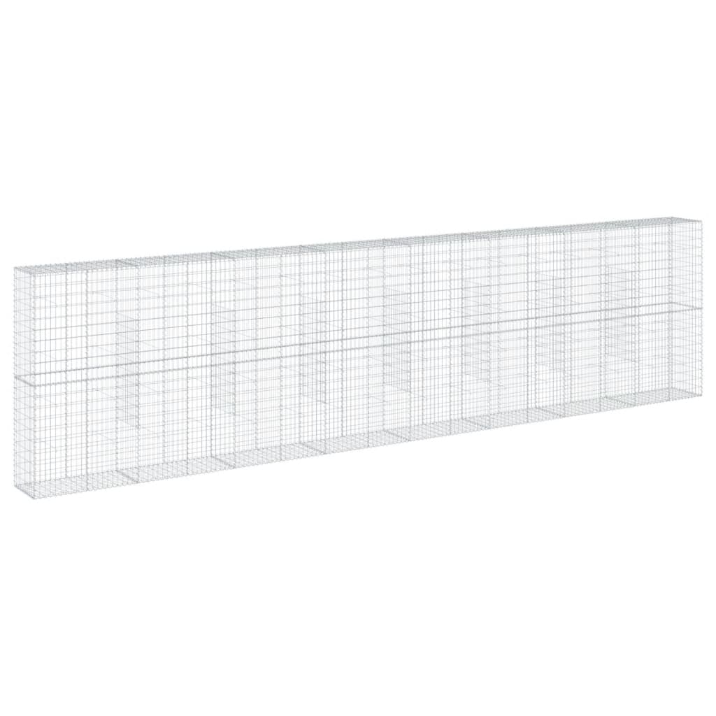 vidaXL Συρματοκιβώτιο με Κάλυμμα 800x50x200εκ. από Γαλβανισμένο Χάλυβα - Image 5
