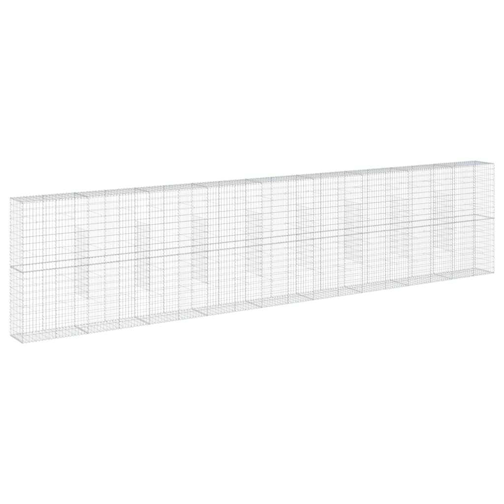 vidaXL Συρματοκιβώτιο με Κάλυμμα 900x50x200εκ. από Γαλβανισμένο Χάλυβα - Image 5
