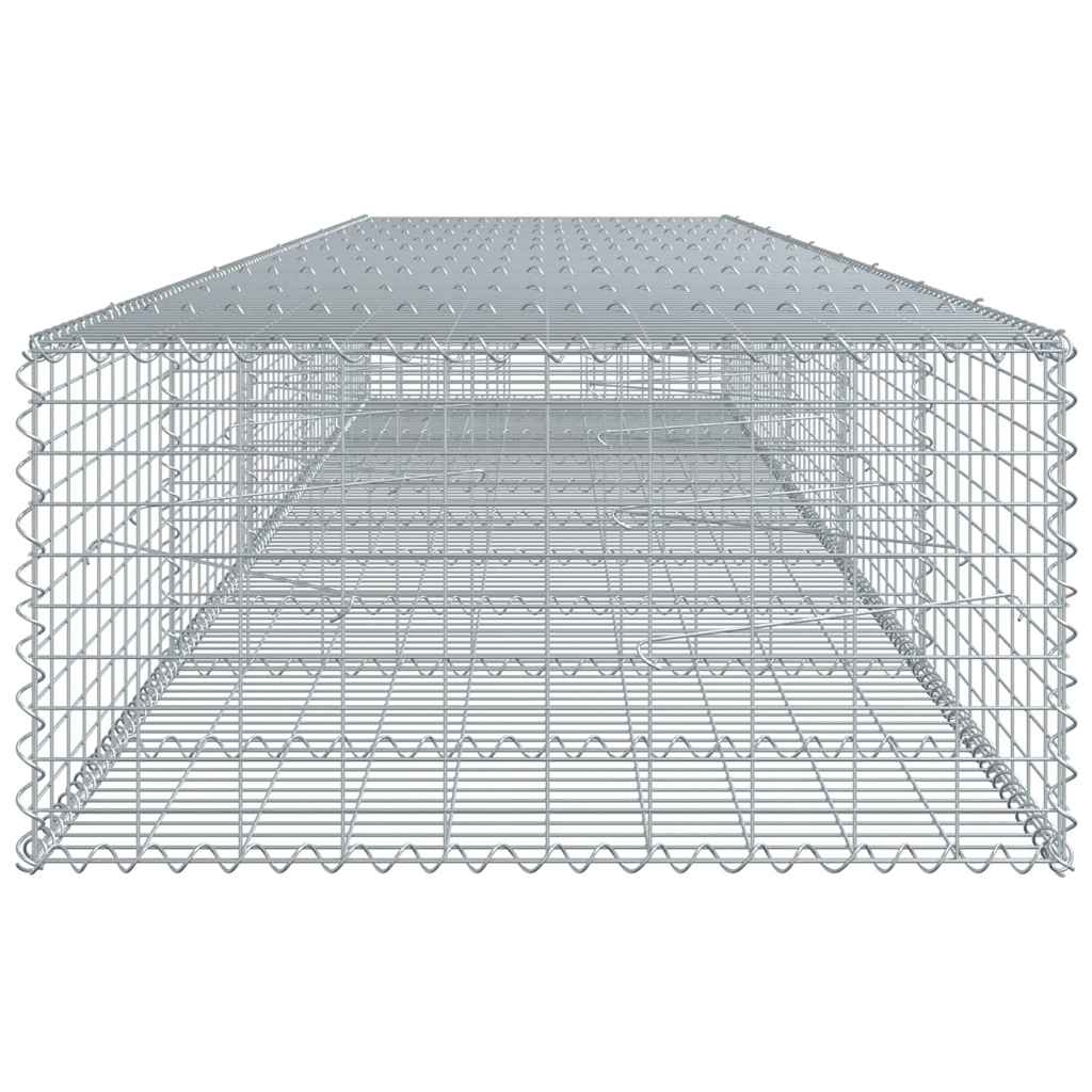 vidaXL Συρματοκιβώτιο με Κάλυμμα 500x100x50εκ. από Γαλβανισμένο Χάλυβα - Image 4