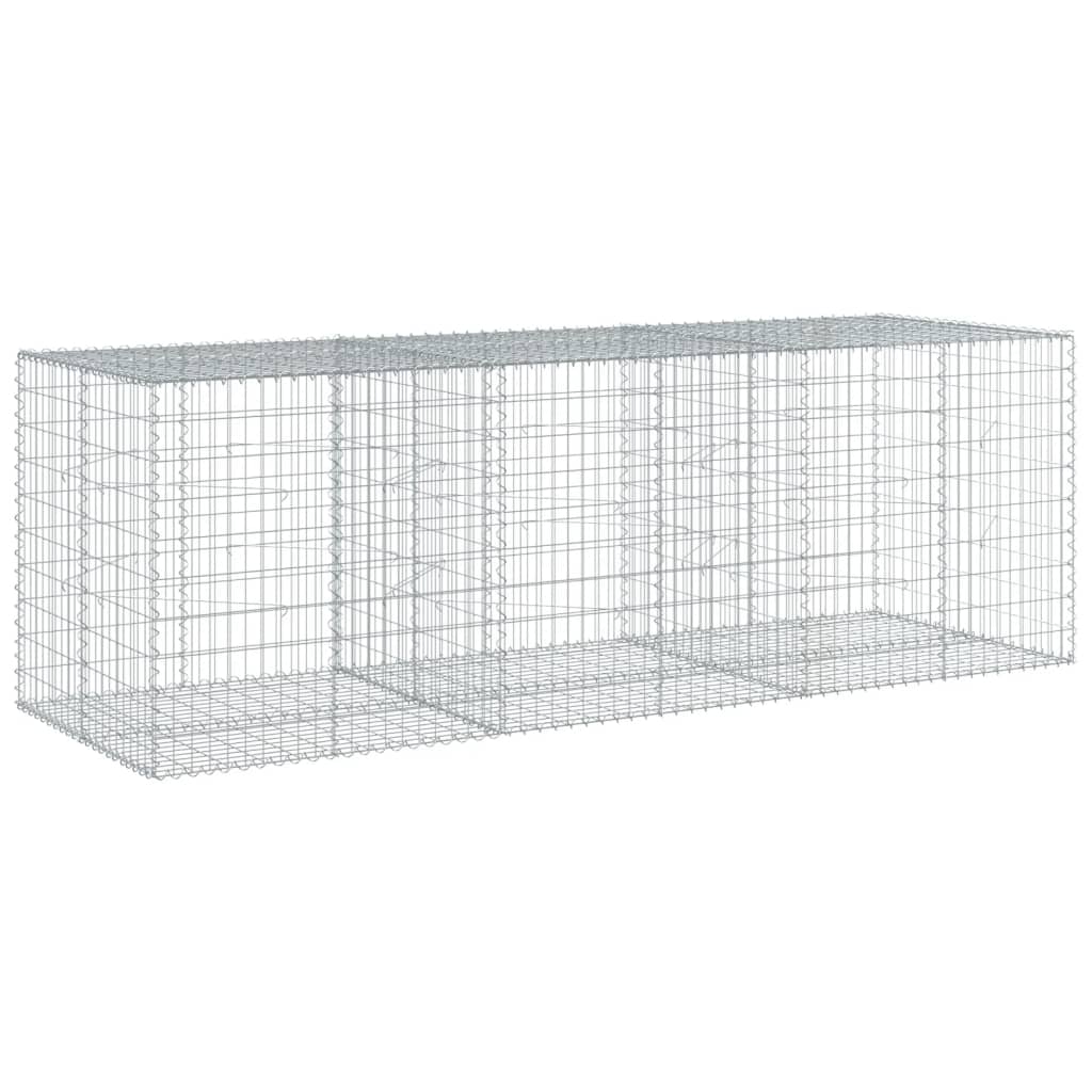 vidaXL Συρματοκιβώτιο με Κάλυμμα 300x100x100εκ από Γαλβανισμένο Χάλυβα - Image 2