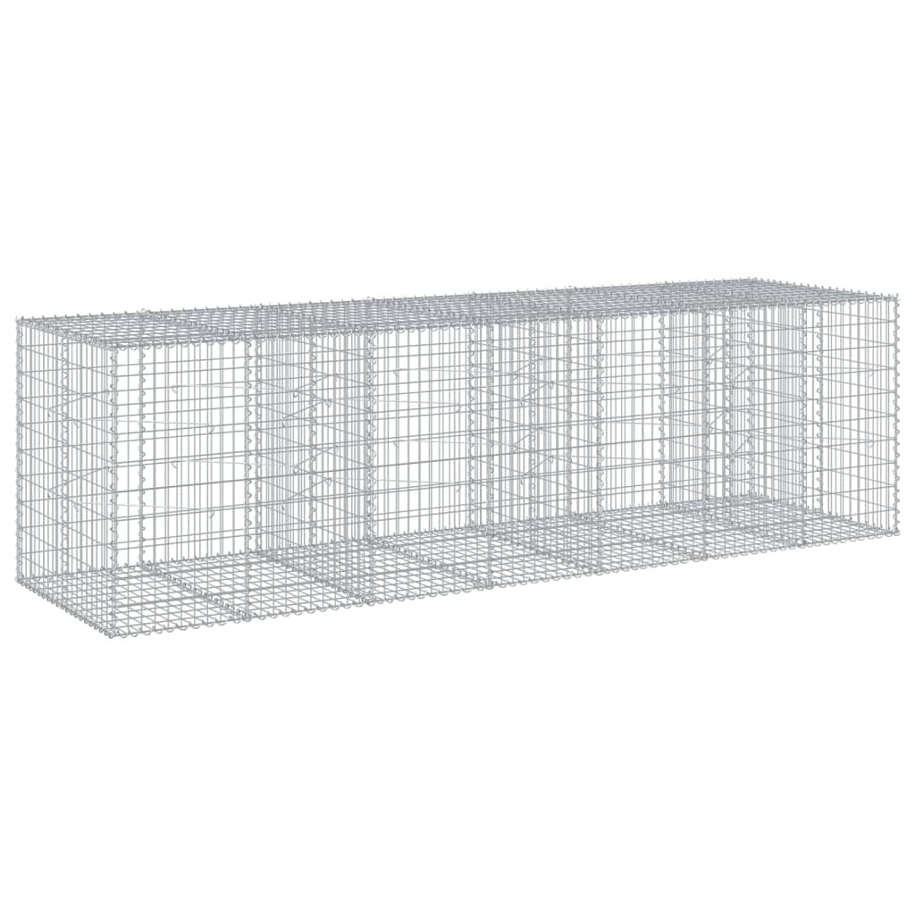 vidaXL Συρματοκιβώτιο με Κάλυμμα 350x100x100εκ από Γαλβανισμένο Χάλυβα - Image 2