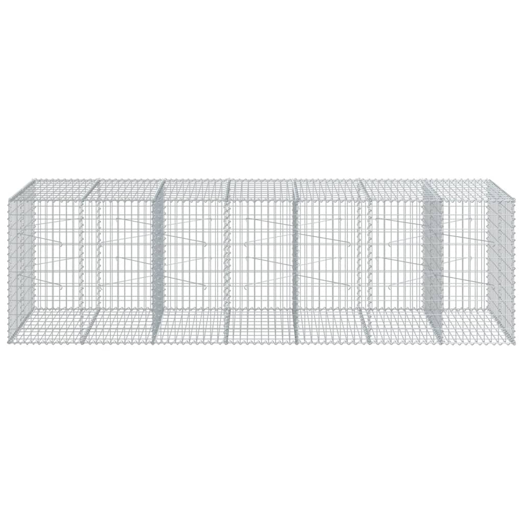 vidaXL Συρματοκιβώτιο με Κάλυμμα 350x100x100εκ από Γαλβανισμένο Χάλυβα - Image 3