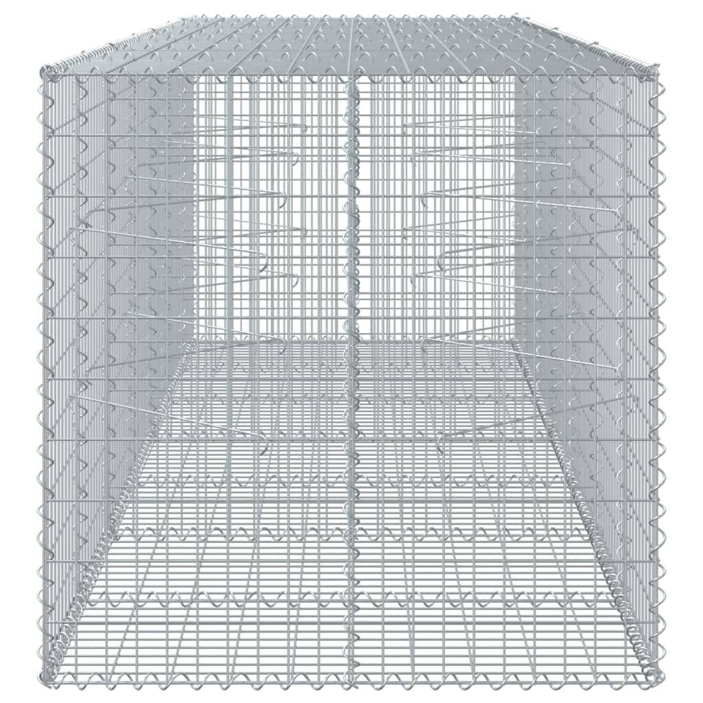 vidaXL Συρματοκιβώτιο με Κάλυμμα 350x100x100εκ από Γαλβανισμένο Χάλυβα - Image 4