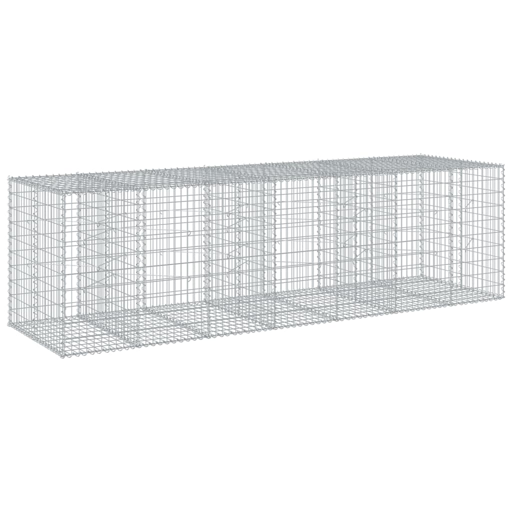 vidaXL Συρματοκιβώτιο με Κάλυμμα 350x100x100εκ από Γαλβανισμένο Χάλυβα - Image 5
