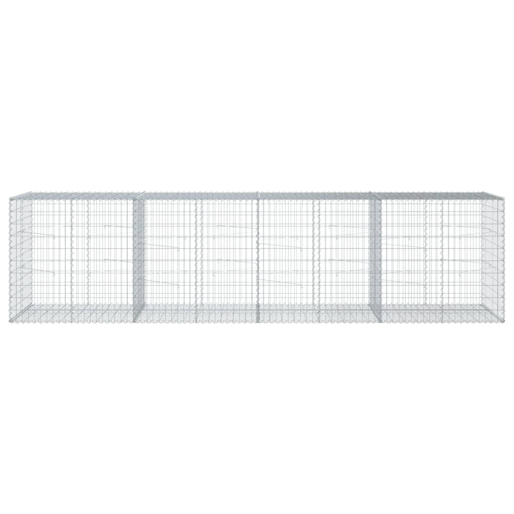 vidaXL Συρματοκιβώτιο με Κάλυμμα 400x100x100εκ από Γαλβανισμένο Χάλυβα - Image 3