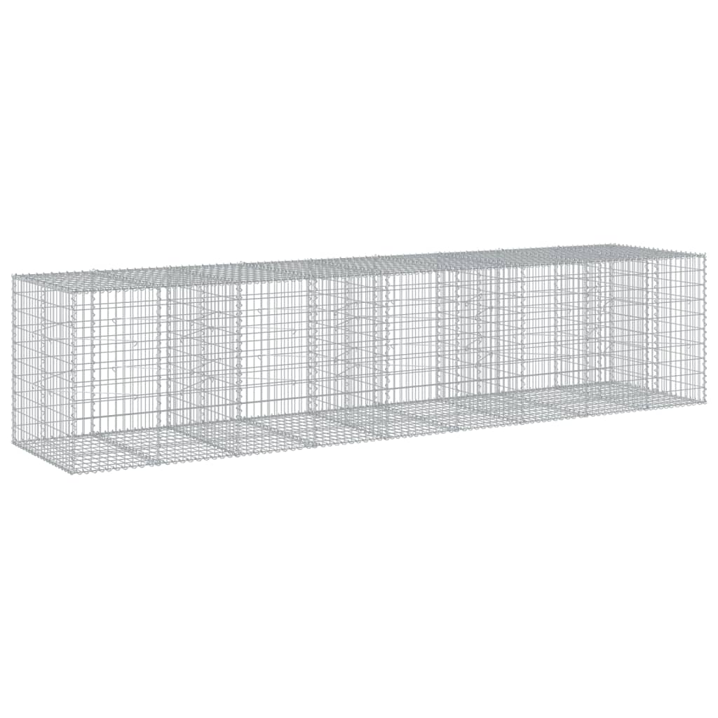 vidaXL Συρματοκιβώτιο με Κάλυμμα 450x100x100εκ από Γαλβανισμένο Χάλυβα - Image 2