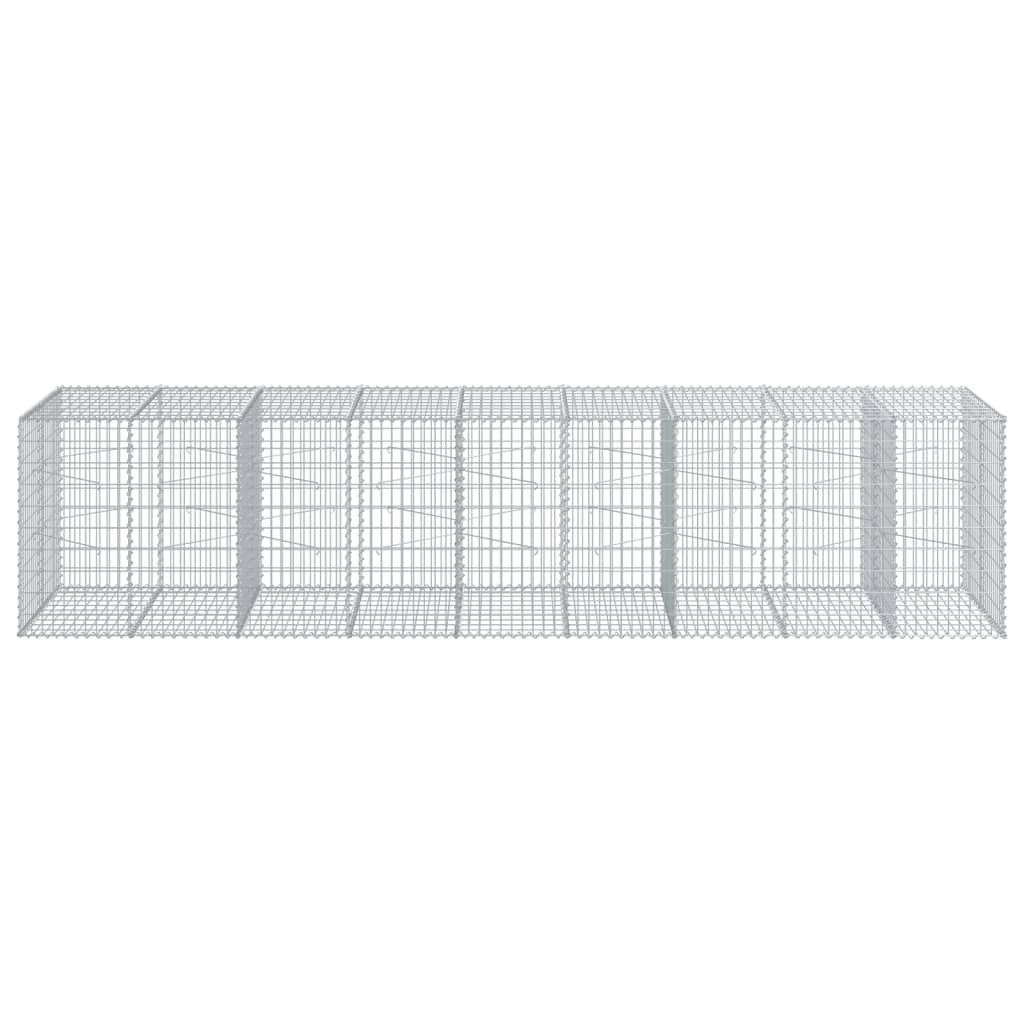 vidaXL Συρματοκιβώτιο με Κάλυμμα 450x100x100εκ από Γαλβανισμένο Χάλυβα - Image 3