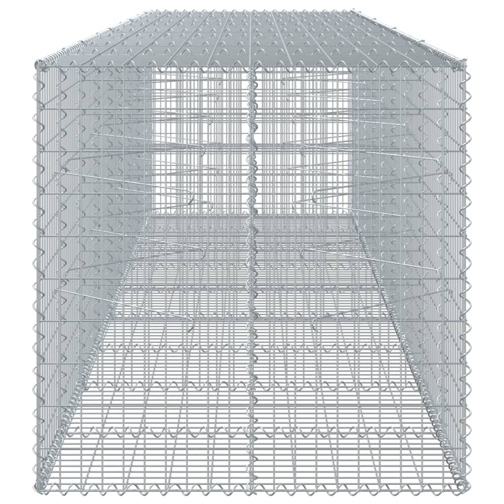 vidaXL Συρματοκιβώτιο με Κάλυμμα 450x100x100εκ από Γαλβανισμένο Χάλυβα - Image 4