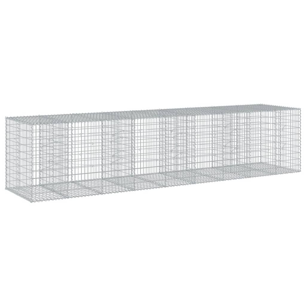 vidaXL Συρματοκιβώτιο με Κάλυμμα 450x100x100εκ από Γαλβανισμένο Χάλυβα - Image 5