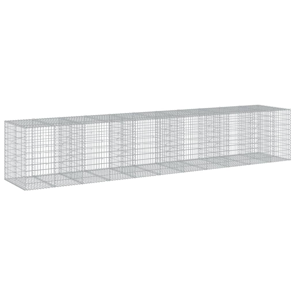 vidaXL Συρματοκιβώτιο με Κάλυμμα 550x100x100εκ από Γαλβανισμένο Χάλυβα - Image 2