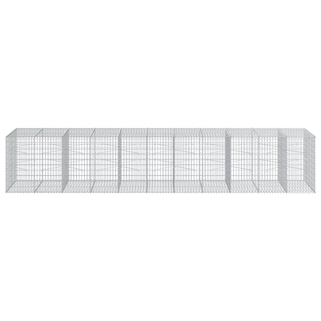vidaXL Συρματοκιβώτιο με Κάλυμμα 550x100x100εκ από Γαλβανισμένο Χάλυβα - Image 3