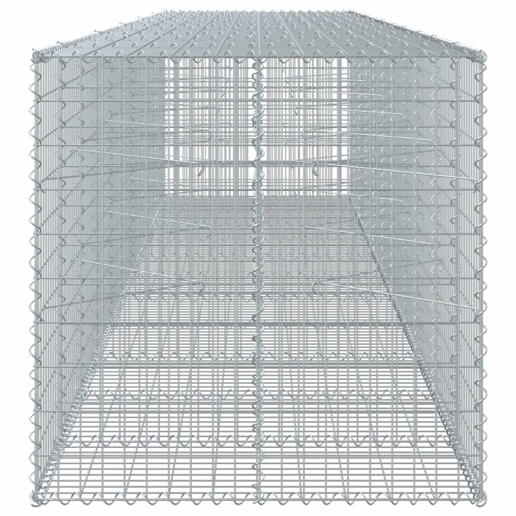 vidaXL Συρματοκιβώτιο με Κάλυμμα 550x100x100εκ από Γαλβανισμένο Χάλυβα - Image 4