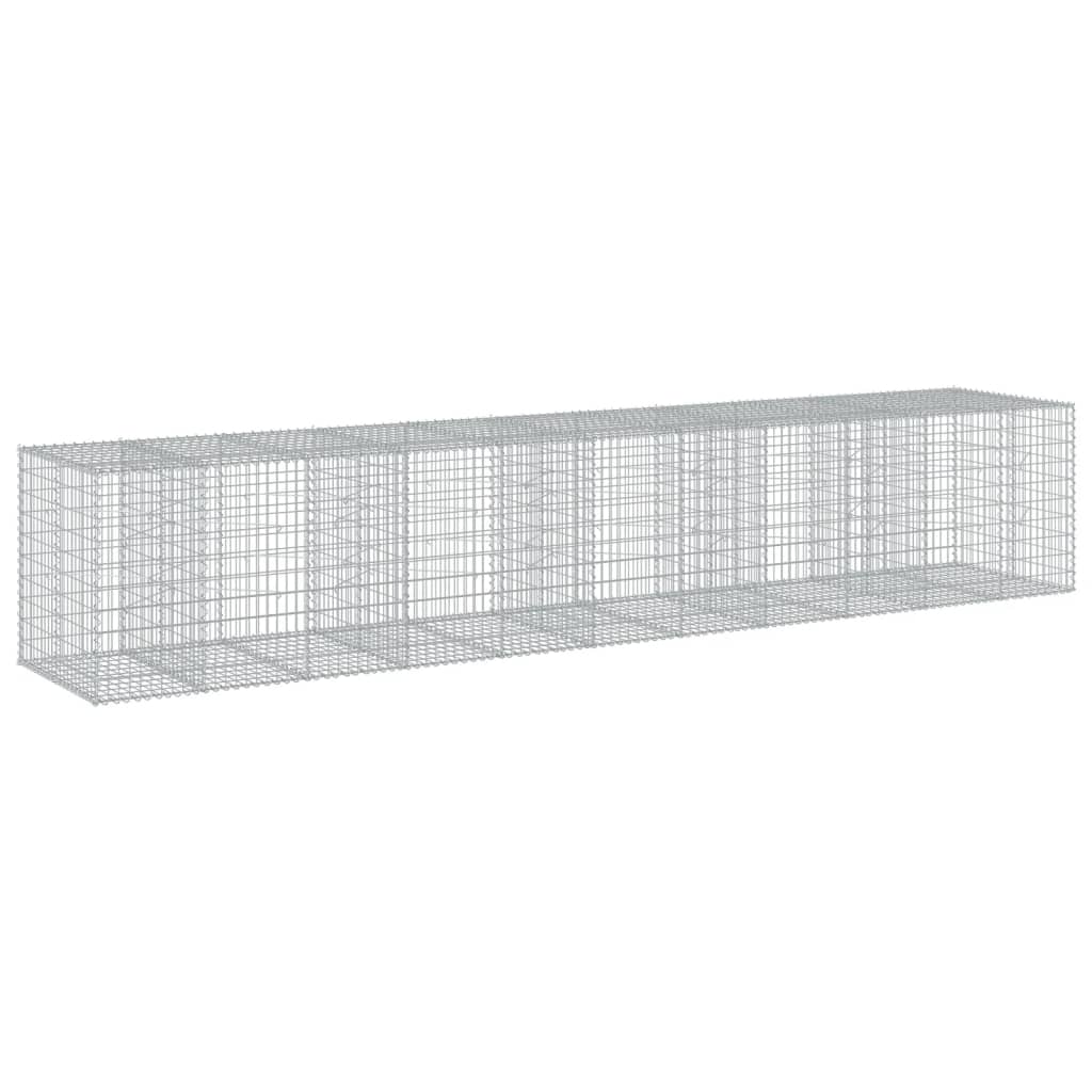 vidaXL Συρματοκιβώτιο με Κάλυμμα 550x100x100εκ από Γαλβανισμένο Χάλυβα - Image 5