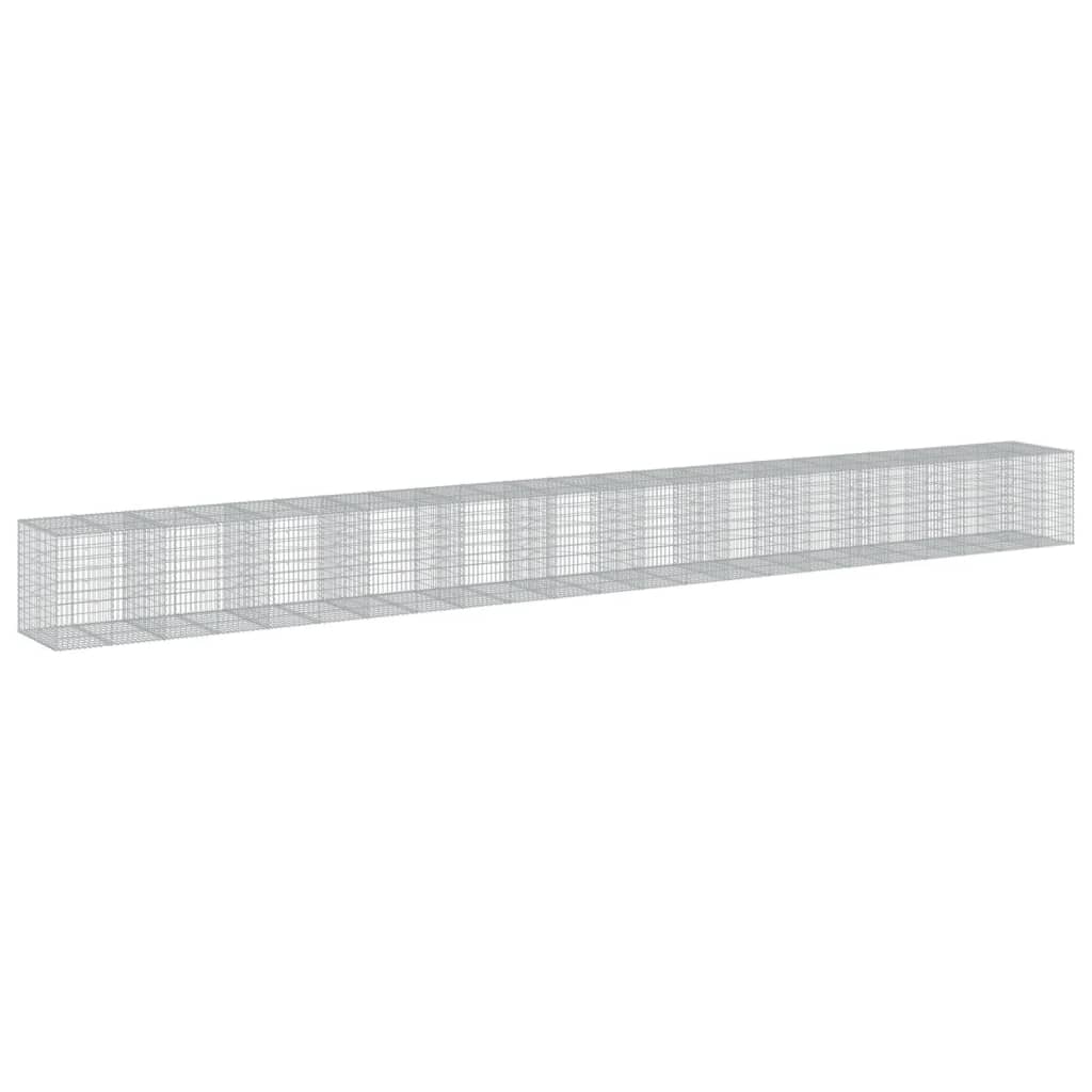vidaXL Συρματοκιβώτιο με Κάλυμμα 1150x100x100 εκ. Γαλβανισμένο Χάλυβα - Image 2