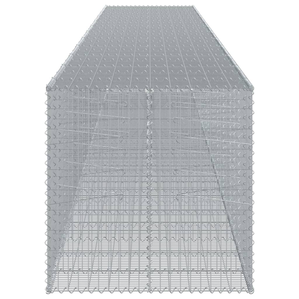 vidaXL Συρματοκιβώτιο με Κάλυμμα 1150x100x100 εκ. Γαλβανισμένο Χάλυβα - Image 4