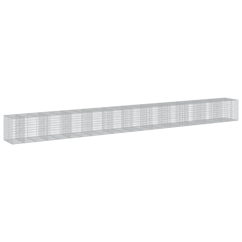 vidaXL Συρματοκιβώτιο με Κάλυμμα 1150x100x100 εκ. Γαλβανισμένο Χάλυβα - Image 5