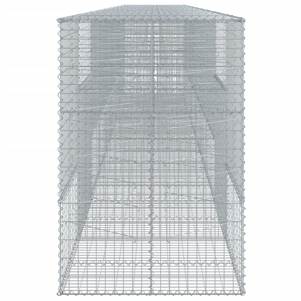 vidaXL Συρματοκιβώτιο με Κάλυμμα 900x100x150εκ από Γαλβανισμένο Χάλυβα - Image 4
