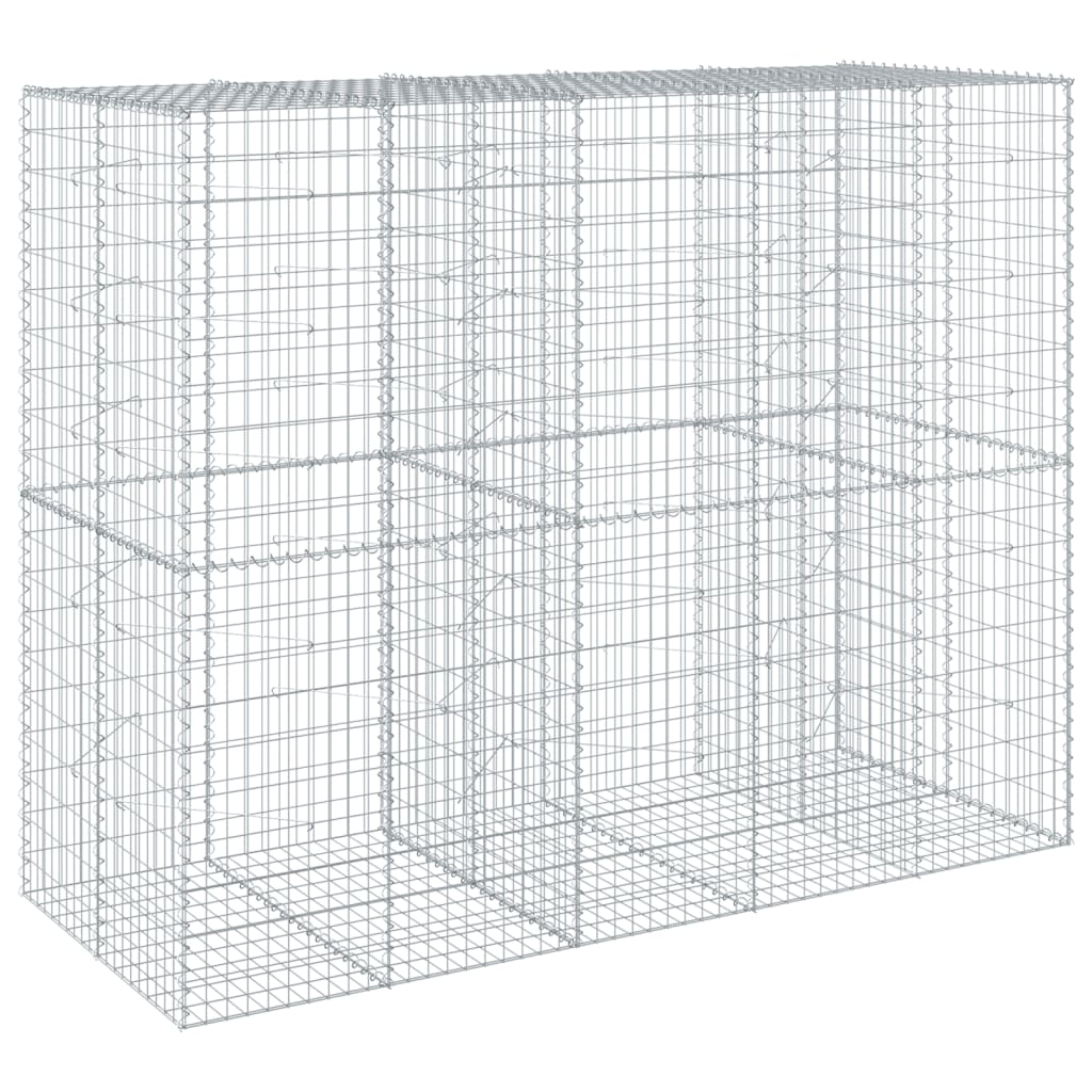 vidaXL Συρματοκιβώτιο με Κάλυμμα 250x100x200εκ από Γαλβανισμένο Χάλυβα - Image 2