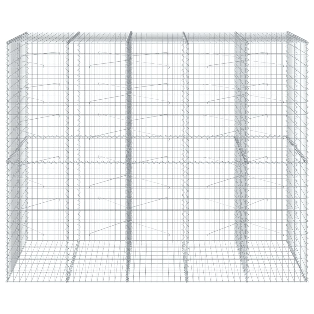 vidaXL Συρματοκιβώτιο με Κάλυμμα 250x100x200εκ από Γαλβανισμένο Χάλυβα - Image 3