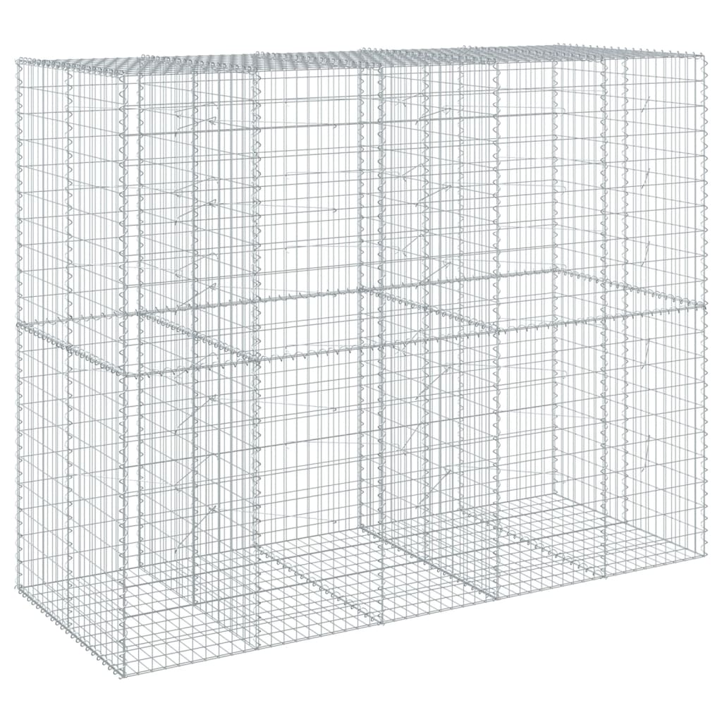 vidaXL Συρματοκιβώτιο με Κάλυμμα 250x100x200εκ από Γαλβανισμένο Χάλυβα - Image 5