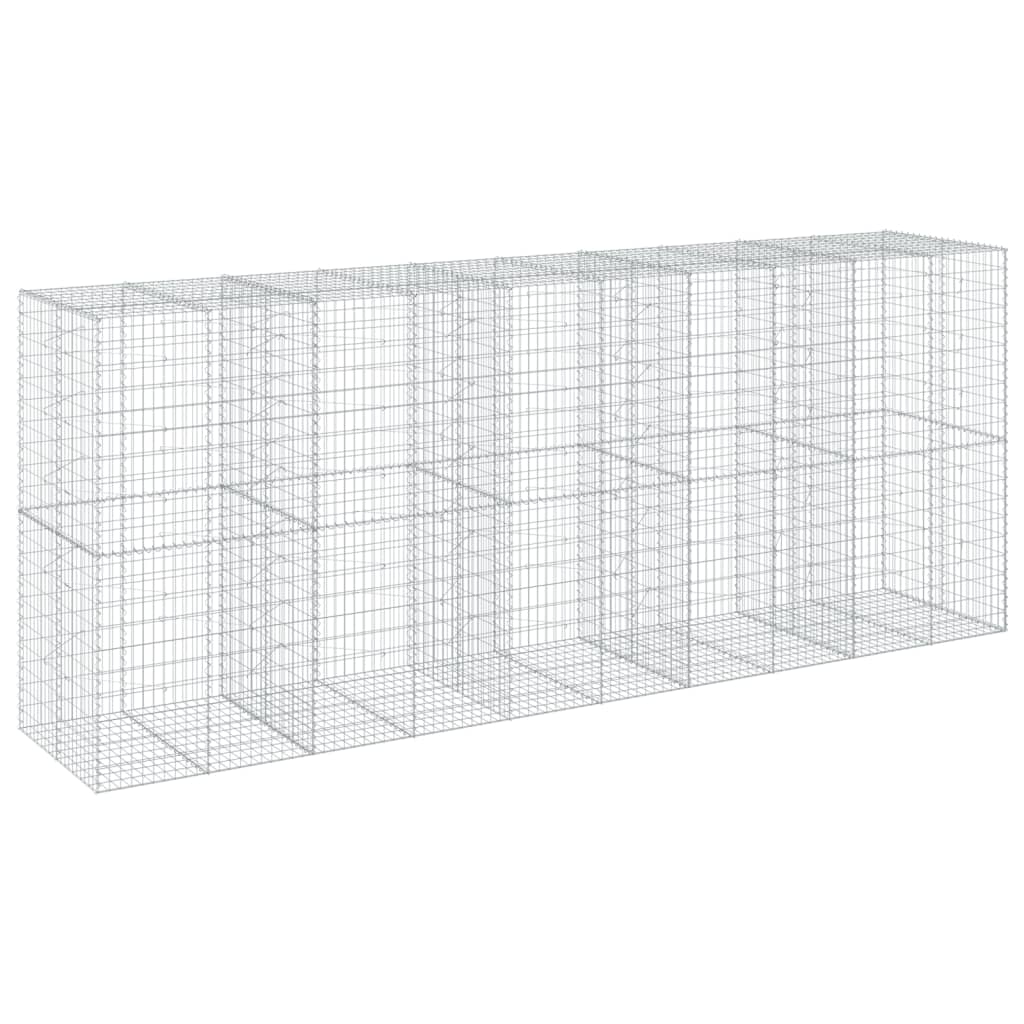 vidaXL Συρματοκιβώτιο με Κάλυμμα 500x100x200εκ από Γαλβανισμένο Χάλυβα - Image 2