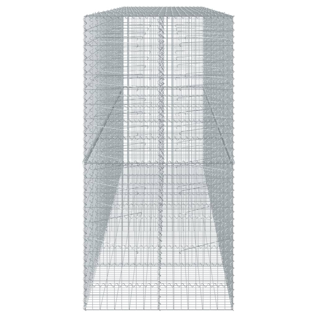 vidaXL Συρματοκιβώτιο με Κάλυμμα 500x100x200εκ από Γαλβανισμένο Χάλυβα - Image 4