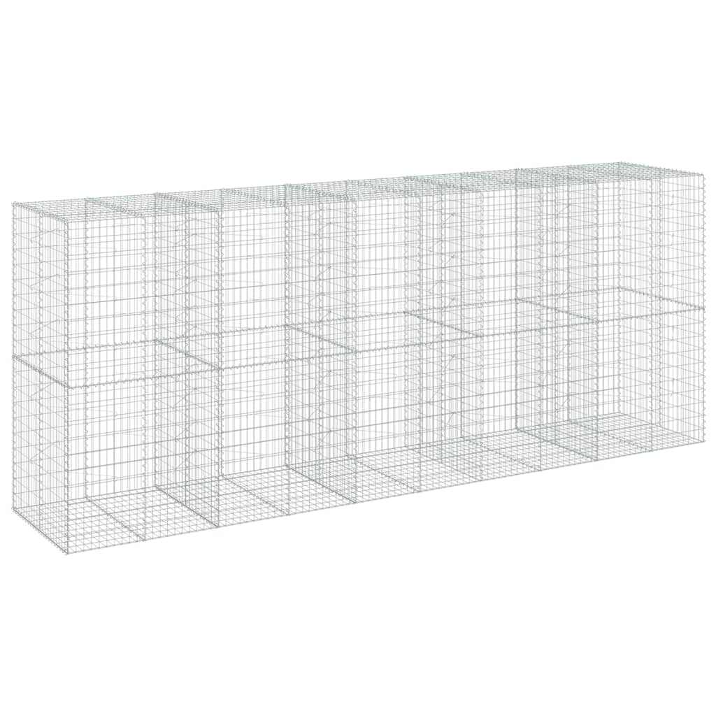vidaXL Συρματοκιβώτιο με Κάλυμμα 500x100x200εκ από Γαλβανισμένο Χάλυβα - Image 5