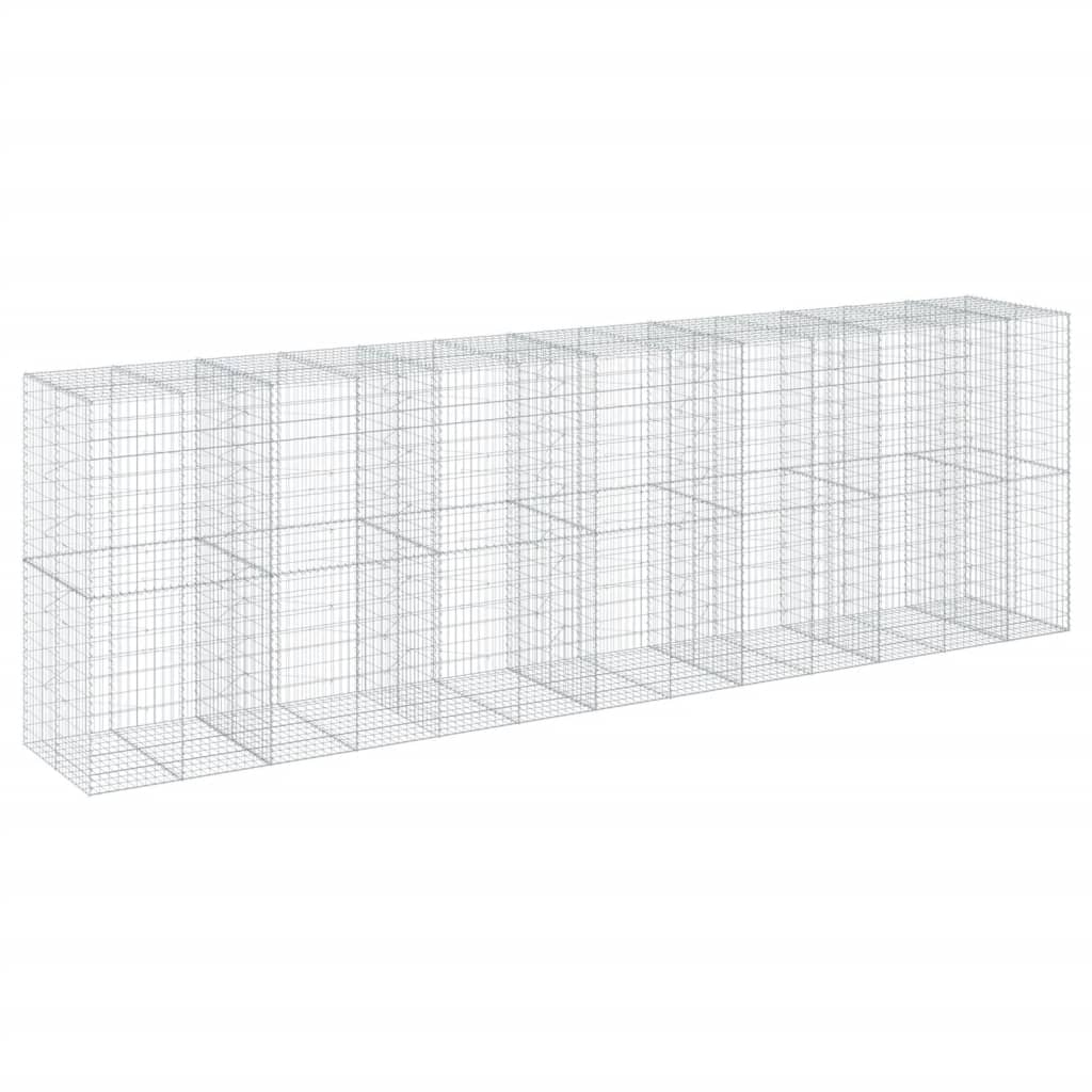 vidaXL Συρματοκιβώτιο με Κάλυμμα 650x100x200εκ από Γαλβανισμένο Χάλυβα - Image 2