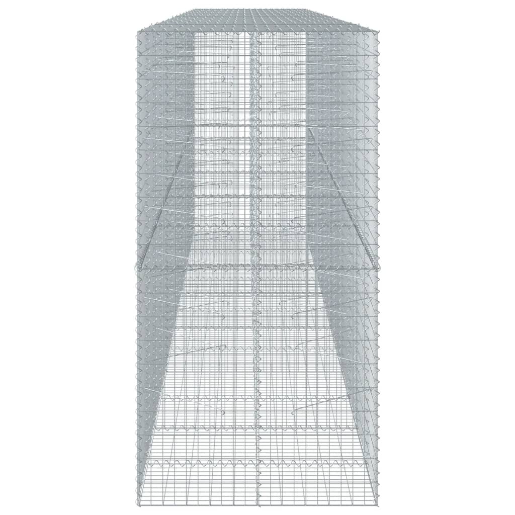 vidaXL Συρματοκιβώτιο με Κάλυμμα 650x100x200εκ από Γαλβανισμένο Χάλυβα - Image 4