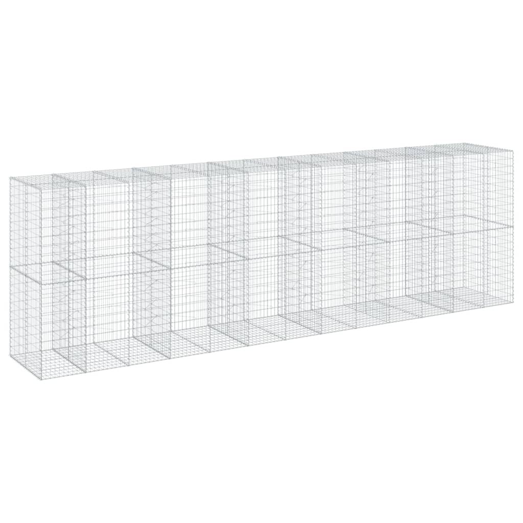 vidaXL Συρματοκιβώτιο με Κάλυμμα 650x100x200εκ από Γαλβανισμένο Χάλυβα - Image 5