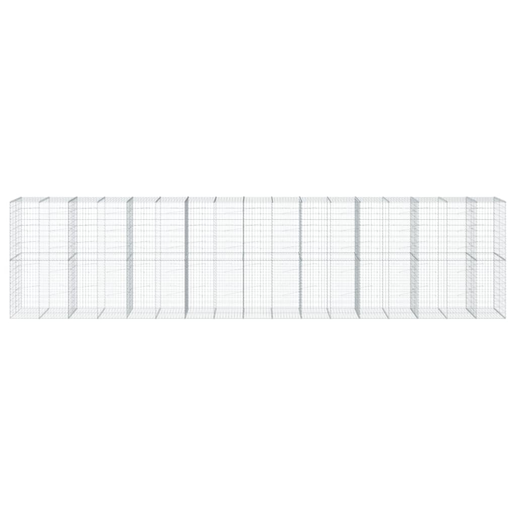 vidaXL Συρματοκιβώτιο με Κάλυμμα 850x100x200εκ από Γαλβανισμένο Χάλυβα - Image 3