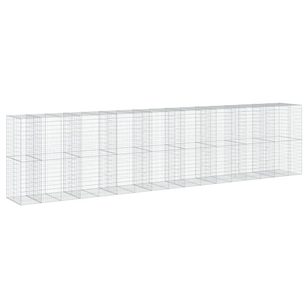 vidaXL Συρματοκιβώτιο με Κάλυμμα 850x100x200εκ από Γαλβανισμένο Χάλυβα - Image 5