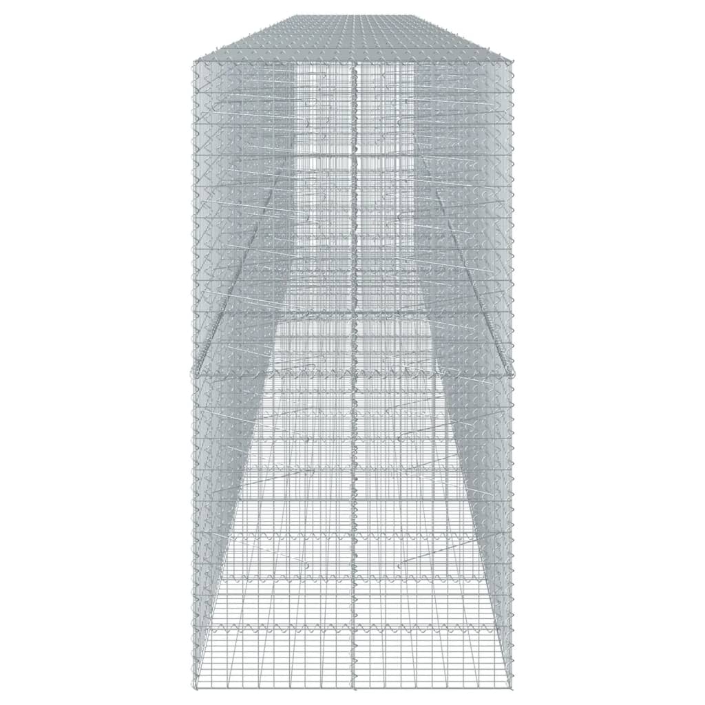 vidaXL Συρματοκιβώτιο με Κάλυμμα 900x100x200εκ από Γαλβανισμένο Χάλυβα - Image 4