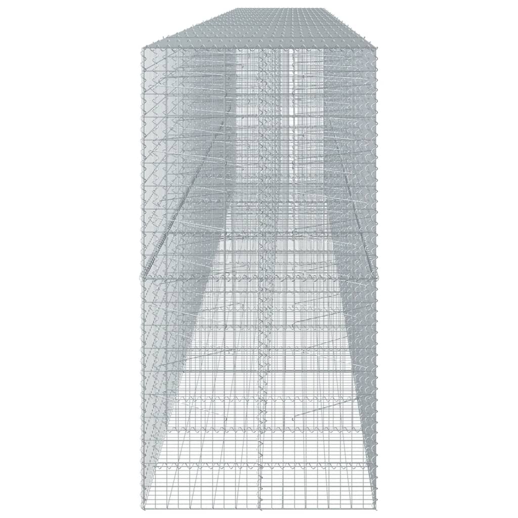 vidaXL Συρματοκιβώτιο με Κάλυμμα 950x100x200εκ από Γαλβανισμένο Χάλυβα - Image 4