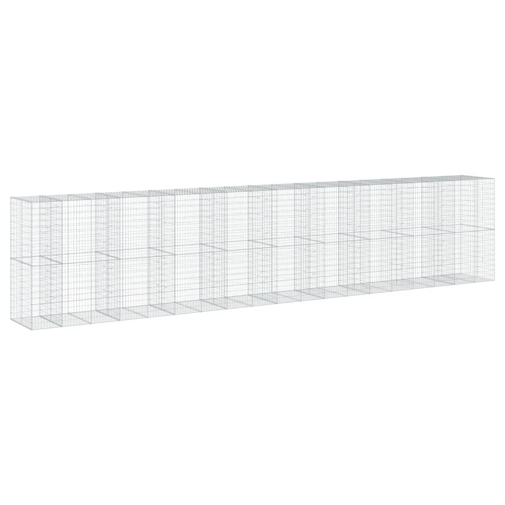 vidaXL Συρματοκιβώτιο με Κάλυμμα 950x100x200εκ από Γαλβανισμένο Χάλυβα - Image 5
