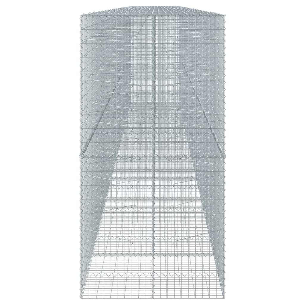 vidaXL Συρματοκιβώτιο με Κάλυμμα 1150x100x200 εκ Γαλβανισμένο Χάλυβα - Image 4
