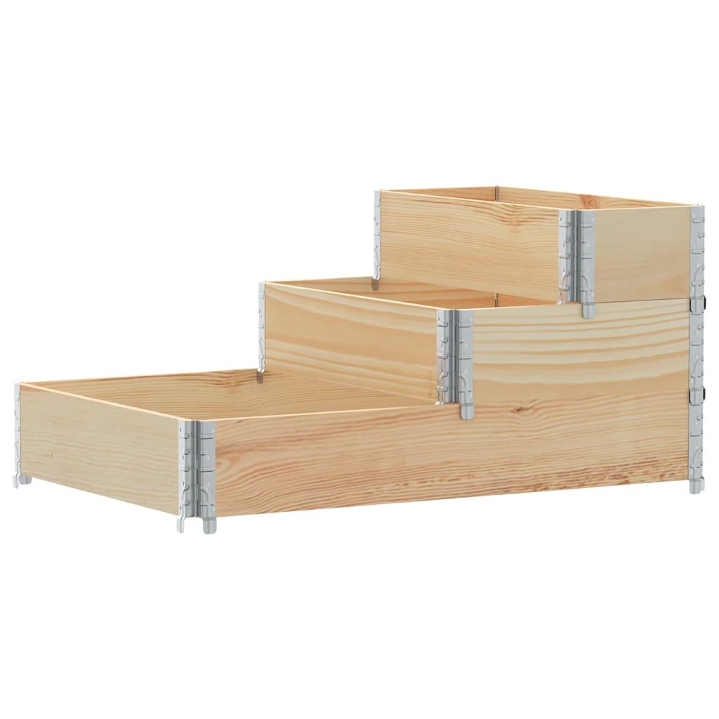vidaXL Ζαρντινιέρα Υπερυψωμένη 3 Επιπέδων 120x80 εκ. Μασίφ Ξύλο Πεύκου - Image 5