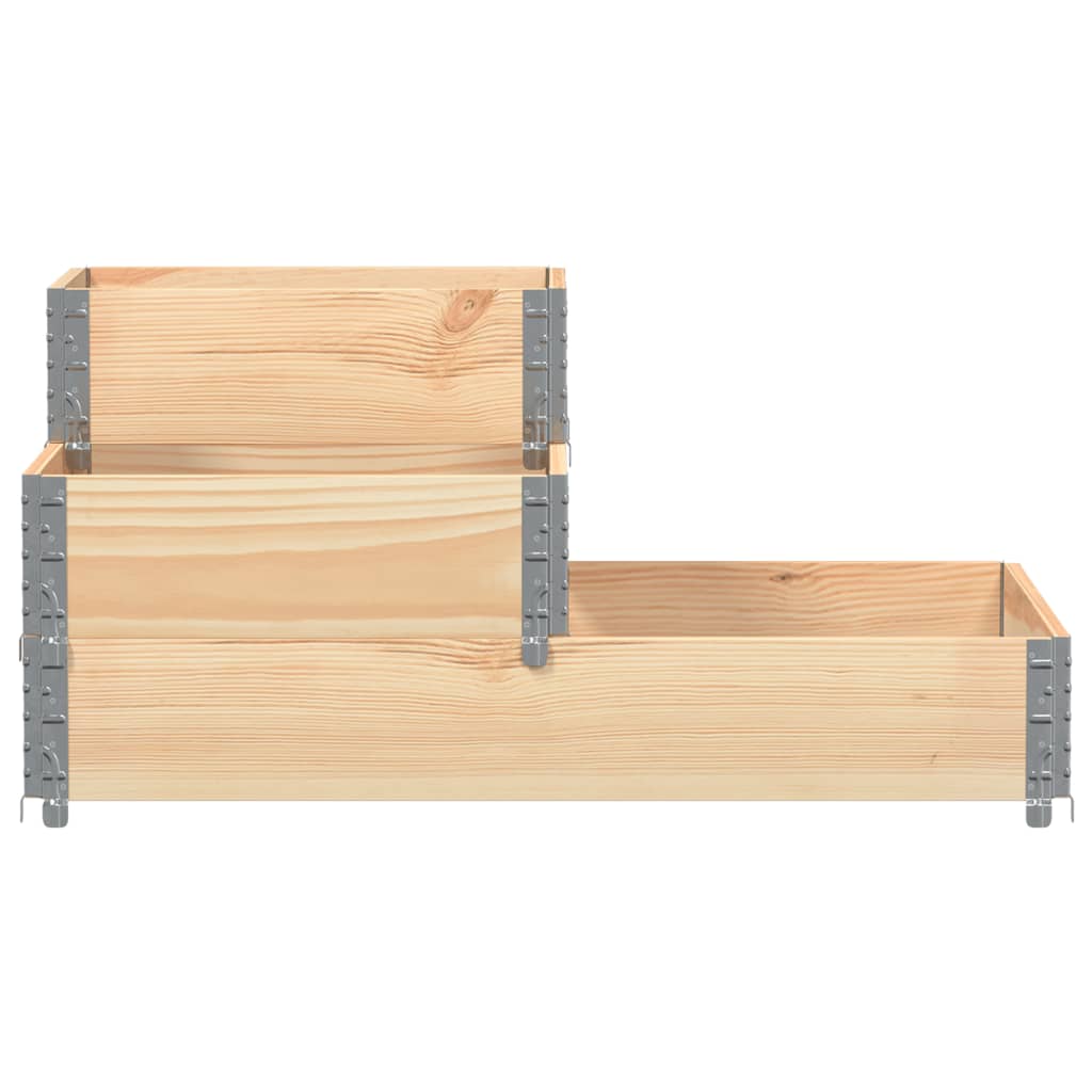 vidaXL Ζαρντινιέρα Υπερυψωμένη 3 Επιπέδων 120x80 εκ. Μασίφ Ξύλο Πεύκου - Image 3