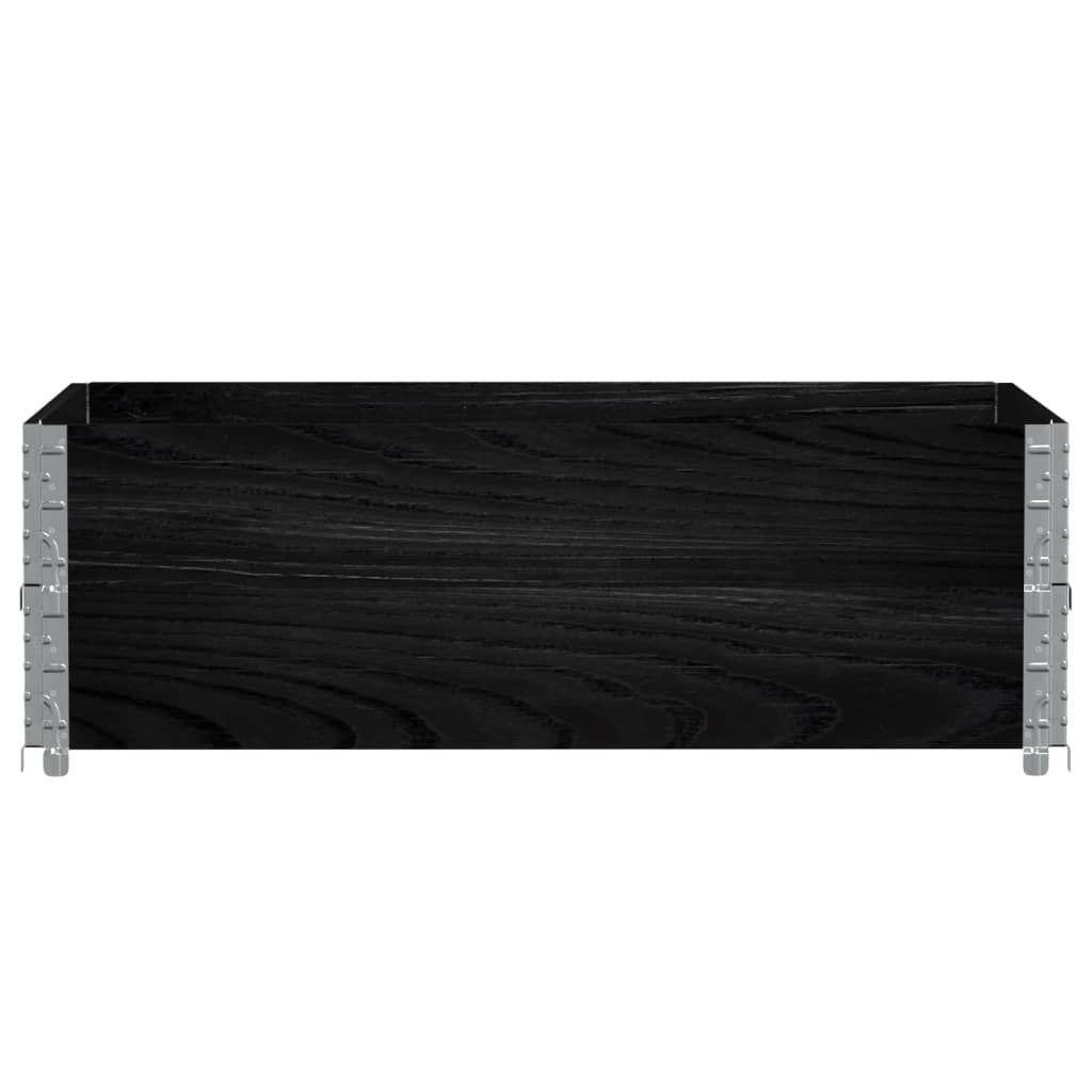 vidaXL Ζαρντινιέρα Κήπου Μαύρη 120 x 80 εκ. από Μασίφ Ξύλο Πεύκου - Image 3