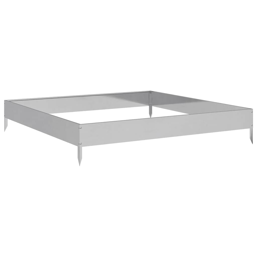 vidaXL Ζαρντινιέρα Υπερυψωμένη 100x100x18,5 εκ. Γαλβανισμένο Χάλυβα - Image 2