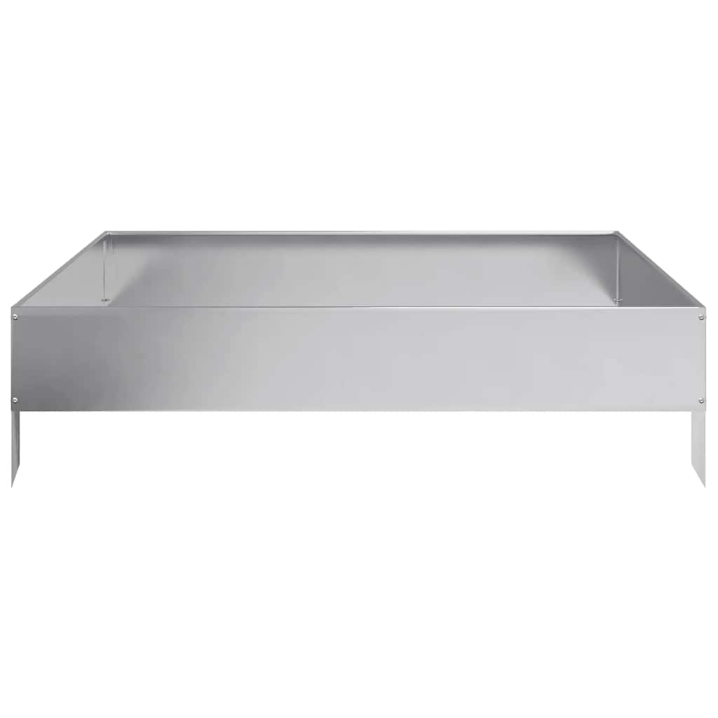 vidaXL Ζαρντινιέρα Υπερυψωμένη 100x100x26 εκ. Γαλβανισμένο Χάλυβα - Image 4